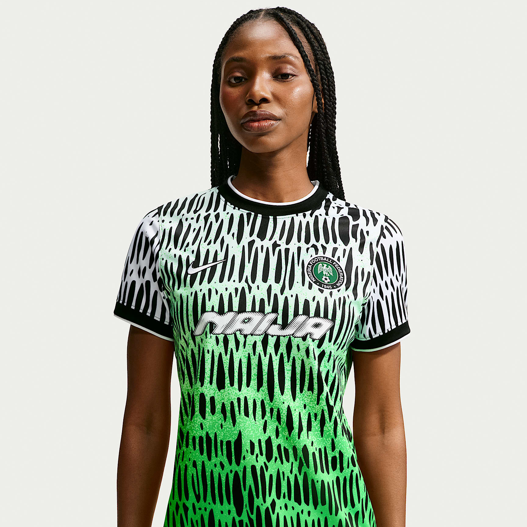 NIKE NAIJA サッカーシャツ　スローン Nike x Nigeria x Slawn Women's Dri-FIT Short-Sleeve Soccer Top